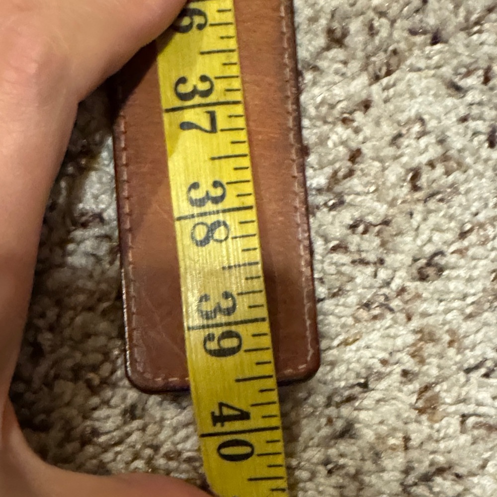 Louis Vuitton Black Leather Belt with Silver Buckle - Picture 6 of 6